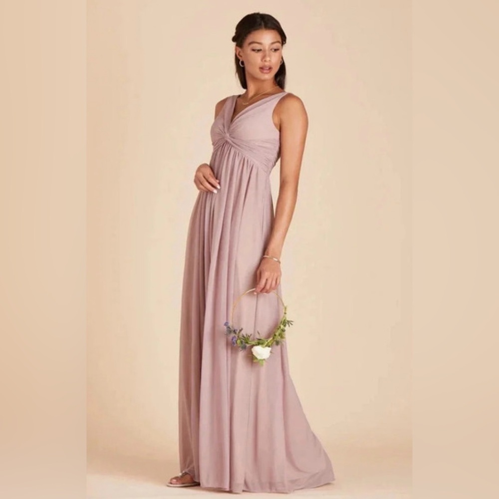 Birdie Grey | Women’s Mauve Lianna Twisted Bodice Sleeveless Maxi Dress, size L